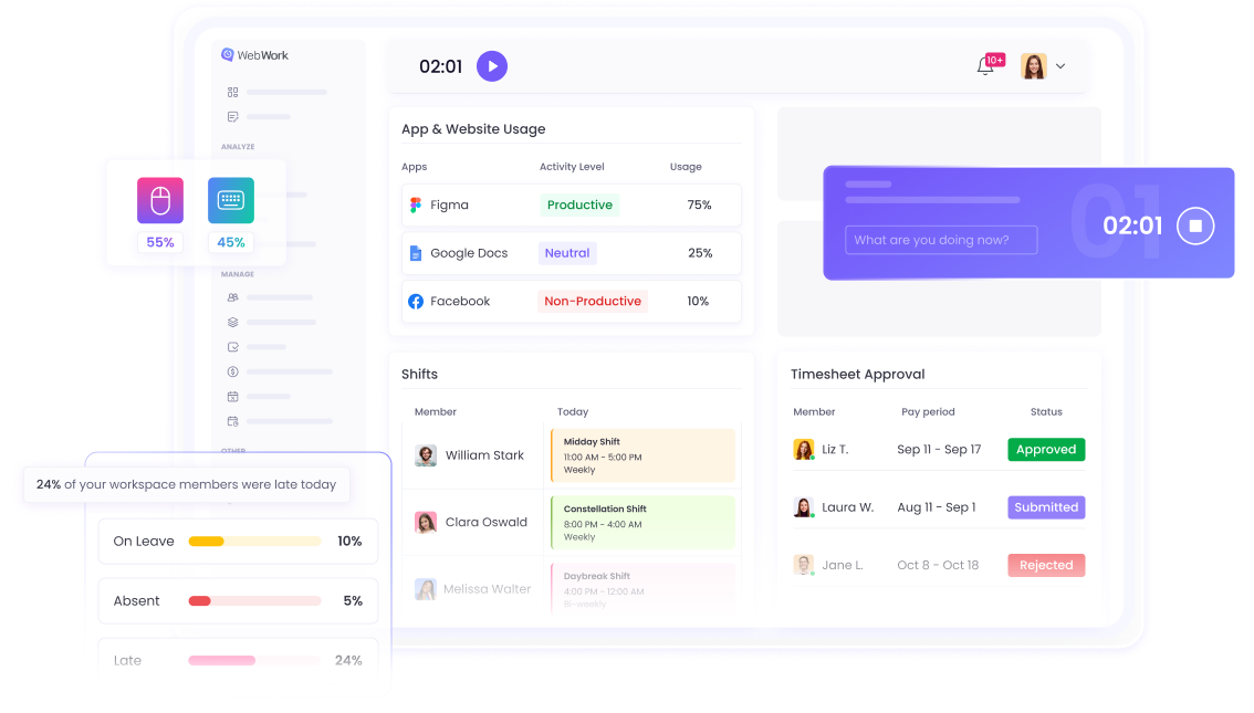 El mejor software de seguimiento de tiempo para empleados que ayuda a las empresas a convertir el tiempo en ganancias