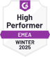 Premio High Performer en la región EMEA en G2, otoño de 2024