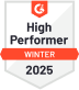 Premio High Performer en G2 en otoño de 2024 como software de rastreo de tiempo