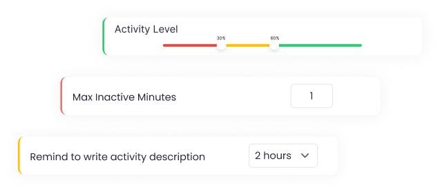 Seguimiento de actividad de empleados en la app de escritorio