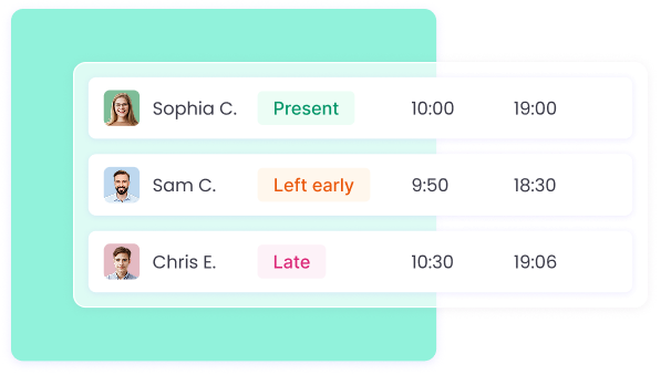Monitoreo automático de asistencia para asegurar horas laborales precisas