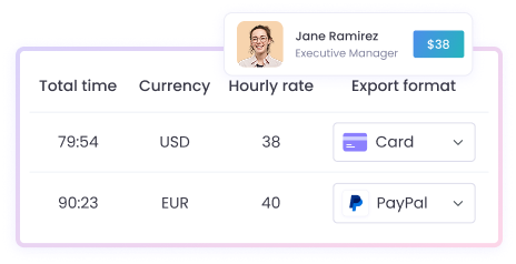Genera facturas e informes de nómina automáticamente