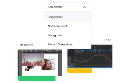 Monitoreo preciso de asistencia con capturas de pantalla