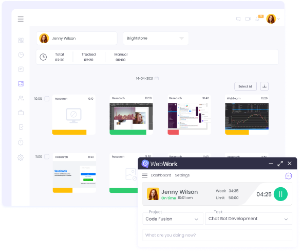 Monitoreo de Trabajo con Capturas Automáticas