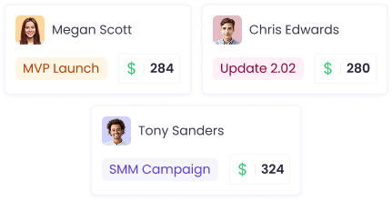 Seguimiento de horas facturables con tarifas específicas por miembro o proyecto