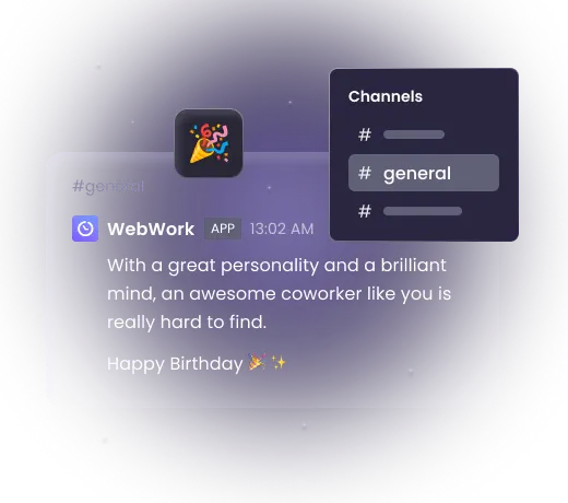 Software IA enviando mensajes de cumpleaños en el chat