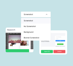 Registro eficiente con modos personalizables de captura