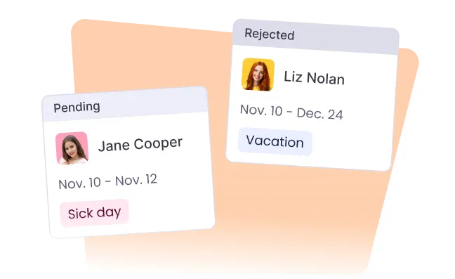 Gestión de permisos/ausencias de empleados con seguimiento automatizado de saldos y solicitudes