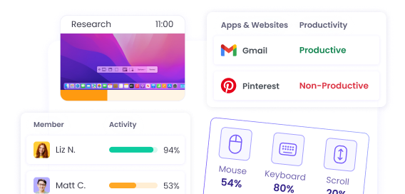 Software de monitoreo de empleados con seguimiento de actividad y capturas