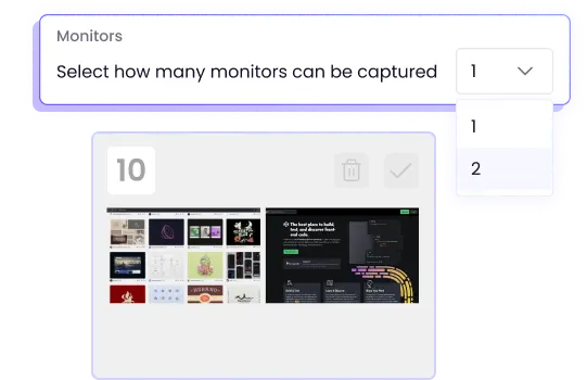 Capturas en múltiples pantallas para monitoreo integral