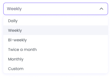 Selecciona múltiples períodos de pago para mayor flexibilidad en hojas de tiempo