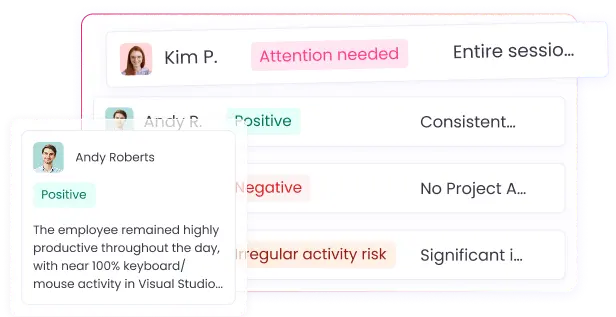 Software de monitoreo de empleados con IA que reduce la microgestión y aumenta la confianza