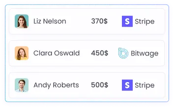 Pague a los empleados directamente con un rastreador de nómina y monitoree el estado del pago