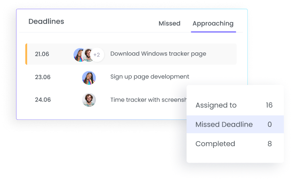 Controla plazos con el sistema de tareas