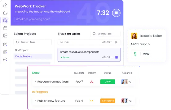Alcanza objetivos con control automático de tiempo y tareas