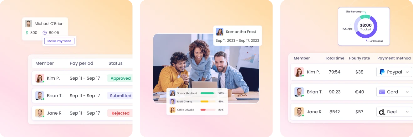 Rastreo automático de tiempo para empresas de personal