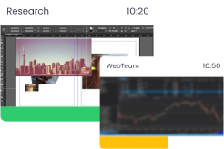 Seguimiento de tiempo con capturas